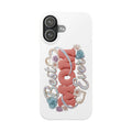 Slim Phone Case — 'Best Mom Ever' Floral Script Design (Slim Protective Phone Cover)