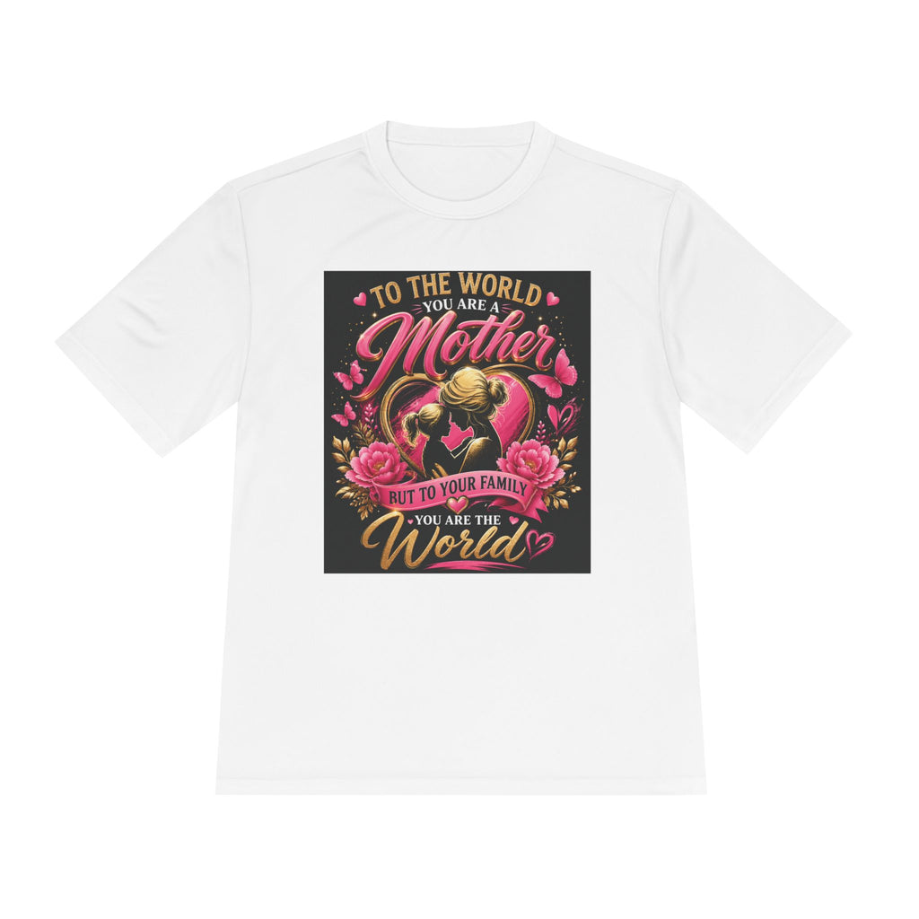 Mother Heart Illustration T-Shirt | To the World You Are a Mother Typography
