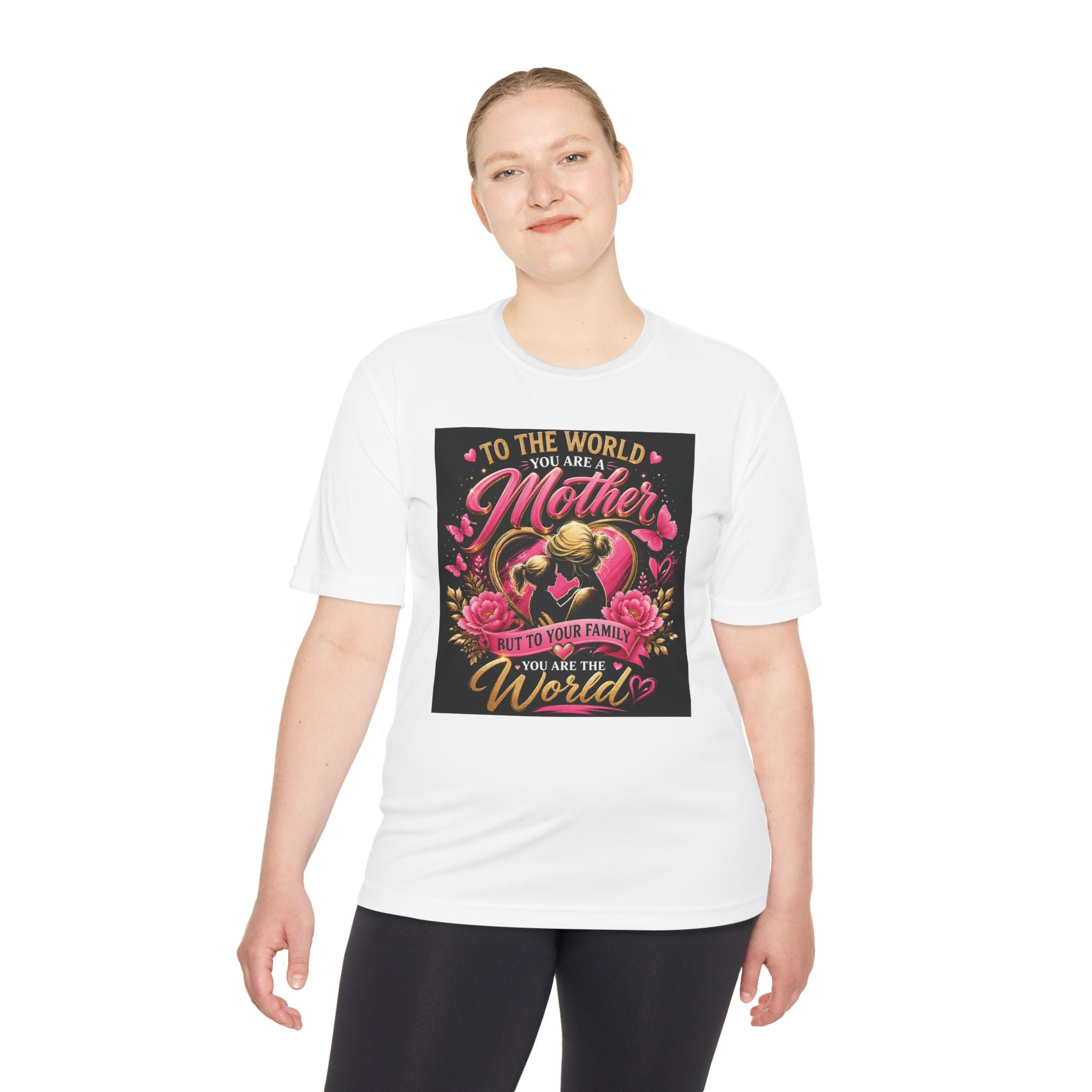 Mother Heart Illustration T-Shirt | To the World You Are a Mother Typography